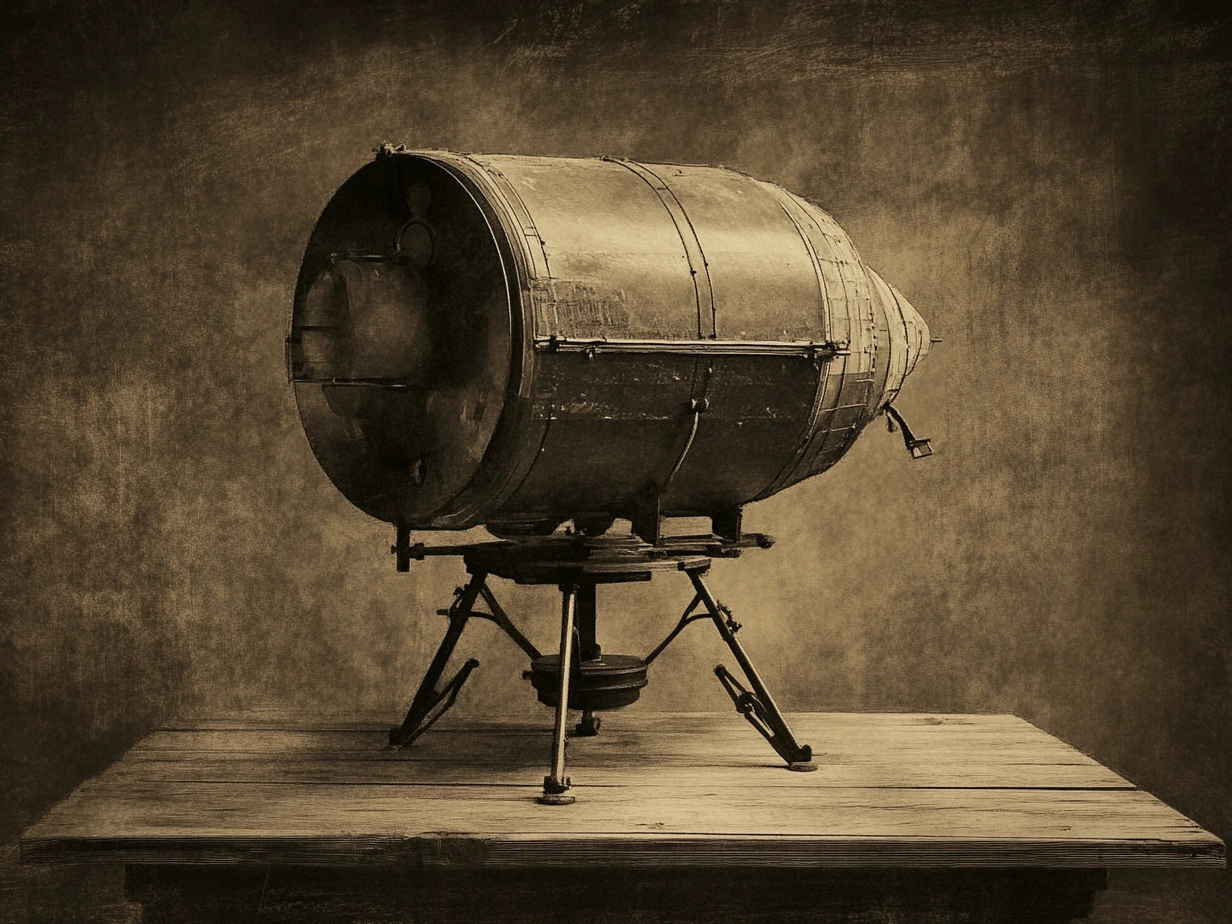 1800's photography style, old sepia tone, taken in a vintage studio, a solitary 