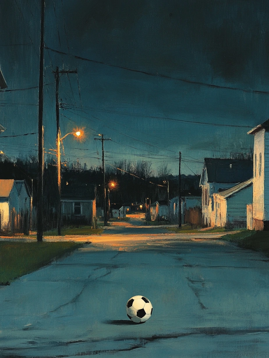 Edward Hopper style, oil painting, with cinematic 