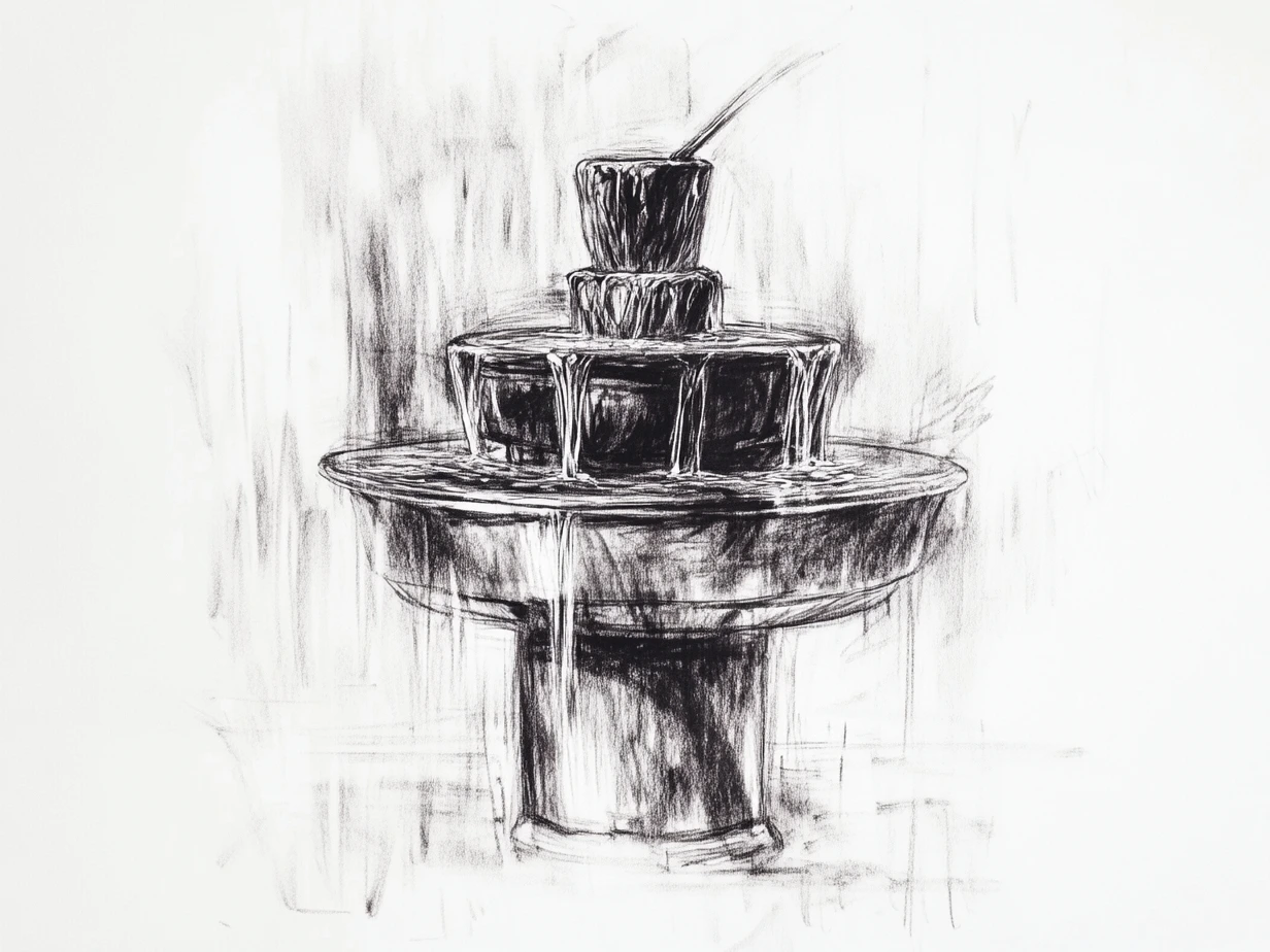 Charcoal style, expressive shading, dramatic light